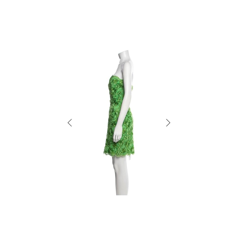 RUNWAY 1992 - Vintage Lime Green dress size M Michael Kors - Picture 3 of 9